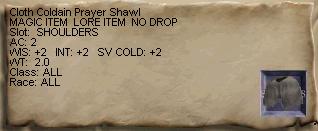 Cloth Coldain Prayer Shawl