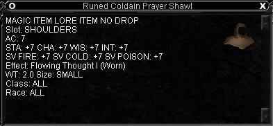 Runed Coldain Prayer Shawl