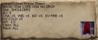 Silken Coldain Prayer Shawl