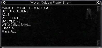 Woven Coldain Prayer Shawl